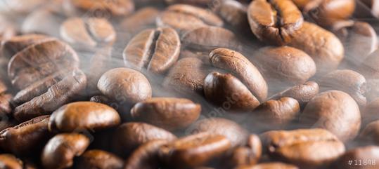 coffee beans fresh roast with steam  : Stock Photo or Stock Video Download rcfotostock photos, images and assets rcfotostock | RC Photo Stock.: