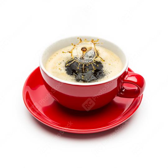 coffee drop splash on a cup  : Stock Photo or Stock Video Download rcfotostock photos, images and assets rcfotostock | RC Photo Stock.: