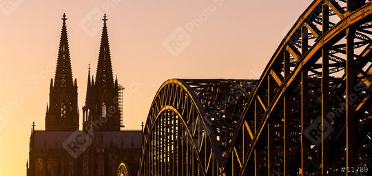 Cologne Cathedral and Hohenzollern Bridge  : Stock Photo or Stock Video Download rcfotostock photos, images and assets rcfotostock | RC Photo Stock.: