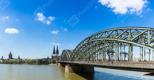 Cologne cathedral and Hohenzollern bridge panorama  : Stock Photo or Stock Video Download rcfotostock photos, images and assets rcfotostock | RC Photo Stock.: