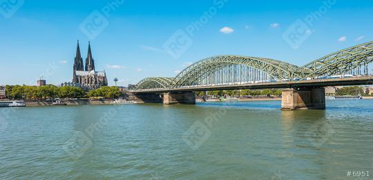 Cologne cathedral and the hohenzollern bridge  : Stock Photo or Stock Video Download rcfotostock photos, images and assets rcfotostock | RC-Photo-Stock.: