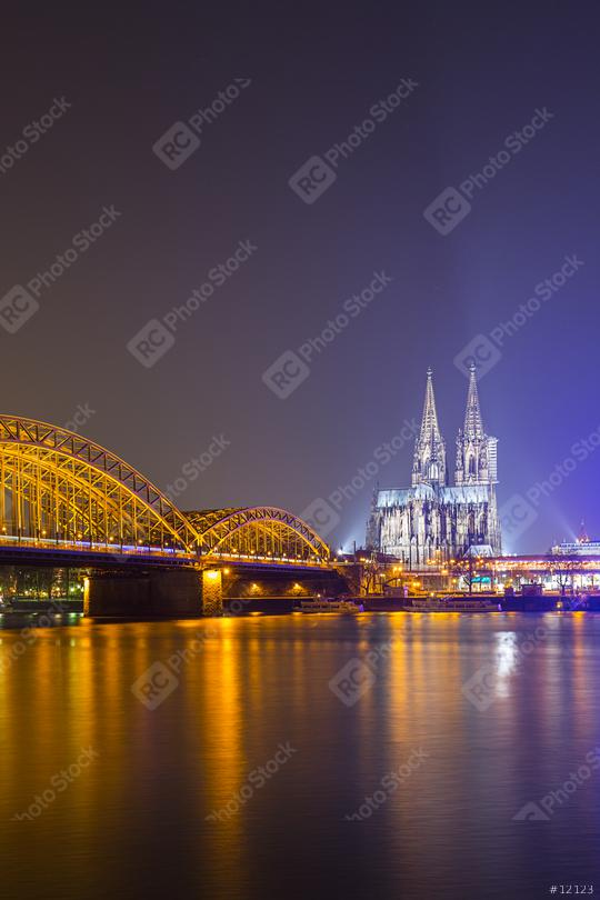 cologne cathedral at night  : Stock Photo or Stock Video Download rcfotostock photos, images and assets rcfotostock | RC Photo Stock.: