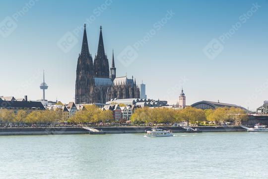 Cologne Cathedral at spring  : Stock Photo or Stock Video Download rcfotostock photos, images and assets rcfotostock | RC Photo Stock.: