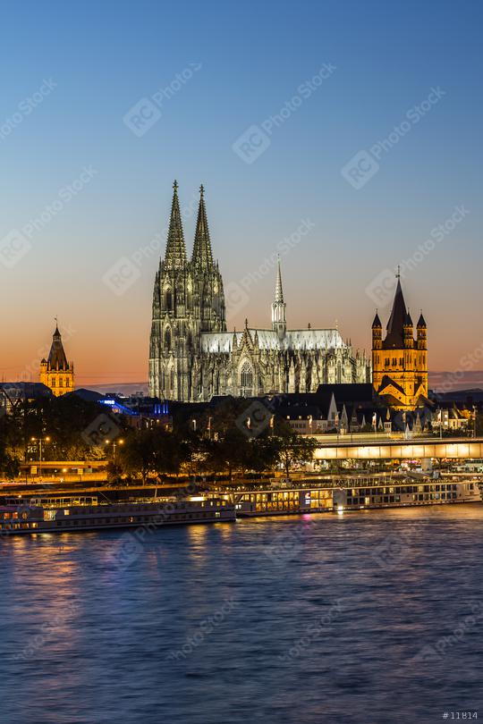 Cologne Cathedral at sunset  : Stock Photo or Stock Video Download rcfotostock photos, images and assets rcfotostock | RC Photo Stock.: