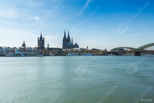 Cologne cathedral at the rhine river  : Stock Photo or Stock Video Download rcfotostock photos, images and assets rcfotostock | RC Photo Stock.:
