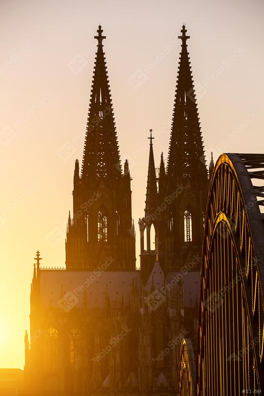 Cologne Cathedral silhouette at sunset  : Stock Photo or Stock Video Download rcfotostock photos, images and assets rcfotostock | RC Photo Stock.: