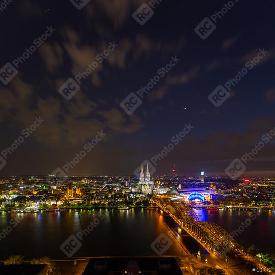 Cologne city at night  : Stock Photo or Stock Video Download rcfotostock photos, images and assets rcfotostock | RC Photo Stock.: