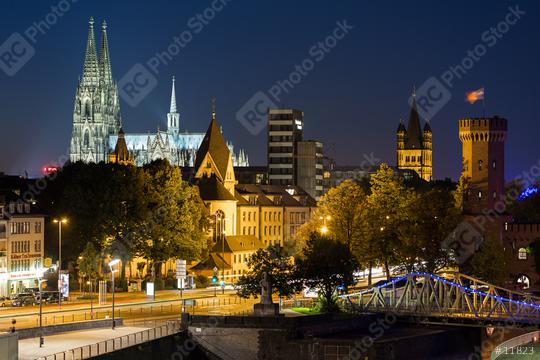 Cologne city at night  : Stock Photo or Stock Video Download rcfotostock photos, images and assets rcfotostock | RC Photo Stock.: