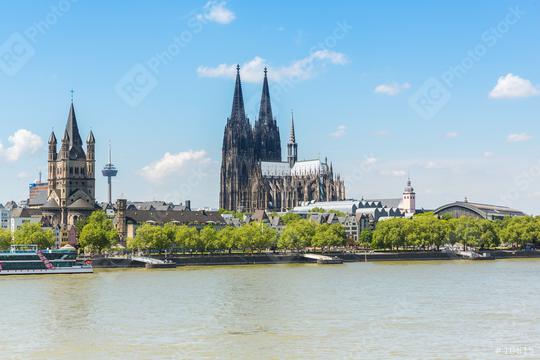 cologne city at the rhine river  : Stock Photo or Stock Video Download rcfotostock photos, images and assets rcfotostock | RC Photo Stock.: