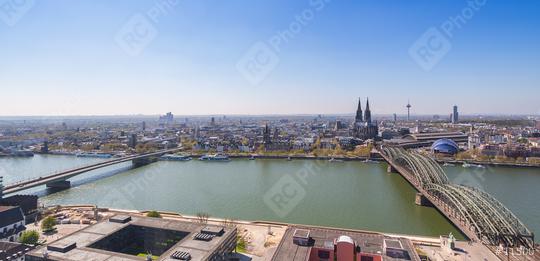 Cologne city sklyine panoramic view  : Stock Photo or Stock Video Download rcfotostock photos, images and assets rcfotostock | RC Photo Stock.: