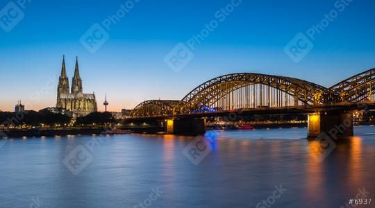 Cologne city skyline and Cologne Dom at night, Germany  : Stock Photo or Stock Video Download rcfotostock photos, images and assets rcfotostock | RC Photo Stock.:
