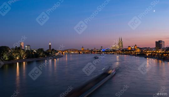 Cologne City Skyline at night  : Stock Photo or Stock Video Download rcfotostock photos, images and assets rcfotostock | RC Photo Stock.: