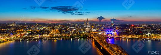 Cologne city skyline panorama at sunset  : Stock Photo or Stock Video Download rcfotostock photos, images and assets rcfotostock | RC Photo Stock.: