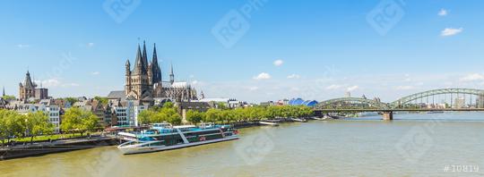 Cologne city skyline panorama with cathedral and Hohenzollern bridge  : Stock Photo or Stock Video Download rcfotostock photos, images and assets rcfotostock | RC Photo Stock.: