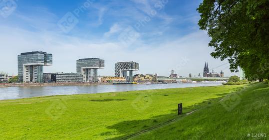 Cologne city view at the poller meadow  : Stock Photo or Stock Video Download rcfotostock photos, images and assets rcfotostock | RC Photo Stock.: