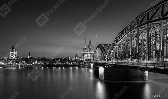 Cologne city with cathedral and Hohenzollern bridge  : Stock Photo or Stock Video Download rcfotostock photos, images and assets rcfotostock | RC Photo Stock.: