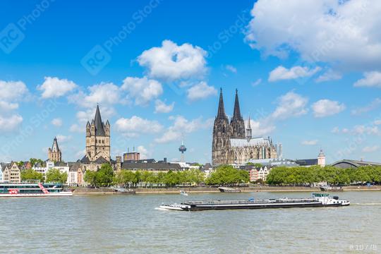 Cologne city with cathedral at summer  : Stock Photo or Stock Video Download rcfotostock photos, images and assets rcfotostock | RC Photo Stock.:
