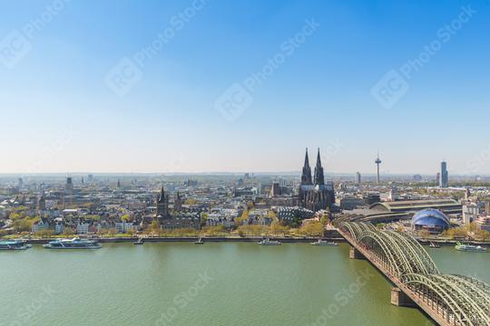 cologne city with cathedral in spring  : Stock Photo or Stock Video Download rcfotostock photos, images and assets rcfotostock | RC Photo Stock.: