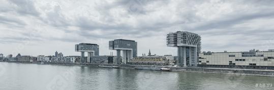 Cologne crane houses at the rhine  : Stock Photo or Stock Video Download rcfotostock photos, images and assets rcfotostock | RC Photo Stock.: