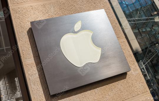 COLOGNE, GERMANY OCTOBER, 2017: Apple Store brand logo on store front. Apple is the multinational technology company headquartered in Cupertino, California and sells consumer electronics products.  : Stock Photo or Stock Video Download rcfotostock photos, images and assets rcfotostock | RC Photo Stock.: