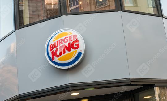 COLOGNE, GERMANY OCTOBER, 2017: Burger King sign on a store. Burger King, often abbreviated as BK, is a global chain of hamburger fast food restaurants,United States.  : Stock Photo or Stock Video Download rcfotostock photos, images and assets rcfotostock | RC Photo Stock.: