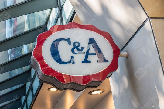 COLOGNE, GERMANY OCTOBER, 2017: C&A store sign. C&A is an international Dutch chain of fashion retail clothing stores. It has retail stores in many countries in Europe, Central and South America  : Stock Photo or Stock Video Download rcfotostock photos, images and assets rcfotostock | RC Photo Stock.: