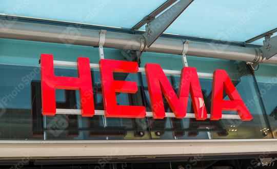 COLOGNE, GERMANY OCTOBER, 2017: HEMA logo on a store. HEMA is a Dutch discount retail chain with more than 700 store in Europe.   : Stock Photo or Stock Video Download rcfotostock photos, images and assets rcfotostock | RC Photo Stock.: