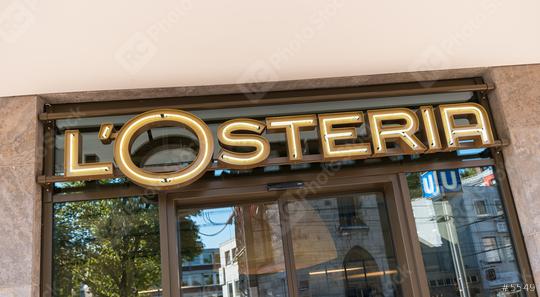 COLOGNE, GERMANY OCTOBER, 2017: Logo of the brand L’Osteria, L’Osterias is a Italian cuisine Restaurant and foundet 1999 in Nuremberg.  : Stock Photo or Stock Video Download rcfotostock photos, images and assets rcfotostock | RC Photo Stock.: