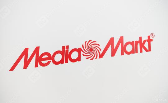 COLOGNE, GERMANY SEPTEMBER, 2017: logo of Media Markt. Media Markt is a German chain of stores selling consumer electronics. First store was opened in 1979 in Munich.  : Stock Photo or Stock Video Download rcfotostock photos, images and assets rcfotostock | RC Photo Stock.:
