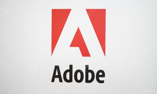 COLOGNE, GERMANY SEPTEMBER, 2019: Adobe Systems Logo on white. Adobe is a multinational software company that produces and sells multimedia and creativity software.  : Stock Photo or Stock Video Download rcfotostock photos, images and assets rcfotostock | RC Photo Stock.: