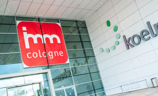 COLOGNE, GERMANY SEPTEMBER, 2019: imm Cologne - international exhibition of furniture and interior design. Logo at the main entrance to the exhibition Koelnmesse.  : Stock Photo or Stock Video Download rcfotostock photos, images and assets rcfotostock | RC Photo Stock.: