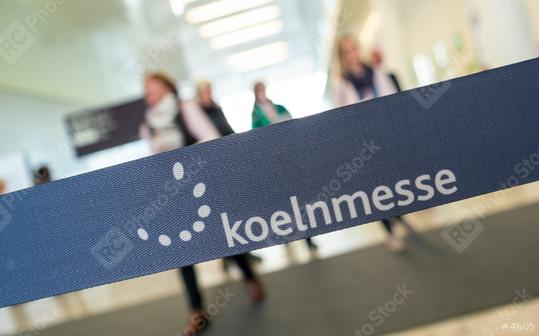 COLOGNE, GERMANY SEPTEMBER, 2019: Koelnmesse sign at the North Entrance. With around 75 trade fairs annually, Koelnmesse is one of the largest trade fair organizers in Germany.  : Stock Photo or Stock Video Download rcfotostock photos, images and assets rcfotostock | RC Photo Stock.: