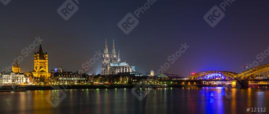 Cologne night Cityscape  : Stock Photo or Stock Video Download rcfotostock photos, images and assets rcfotostock | RC Photo Stock.: