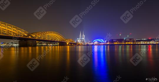 Cologne Night Skyline   : Stock Photo or Stock Video Download rcfotostock photos, images and assets rcfotostock | RC Photo Stock.: