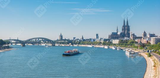 Cologne old town view with rhine river  : Stock Photo or Stock Video Download rcfotostock photos, images and assets rcfotostock | RC Photo Stock.: