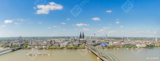 cologne panorama at spring  : Stock Photo or Stock Video Download rcfotostock photos, images and assets rcfotostock | RC Photo Stock.: