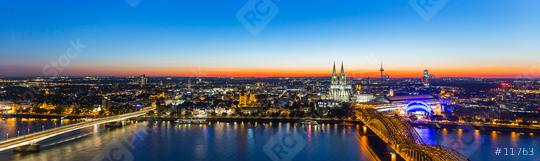 cologne panorama at sunset  : Stock Photo or Stock Video Download rcfotostock photos, images and assets rcfotostock | RC Photo Stock.: