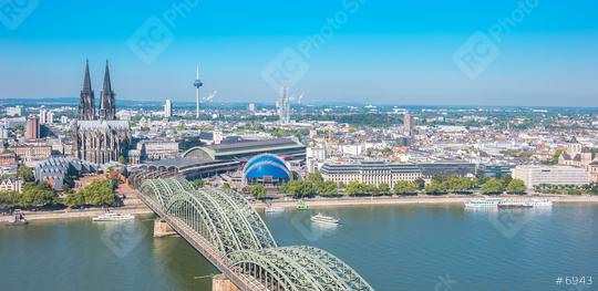 Cologne Skyline at summer  : Stock Photo or Stock Video Download rcfotostock photos, images and assets rcfotostock | RC Photo Stock.: