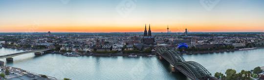 cologne skyline panorama at dusk  : Stock Photo or Stock Video Download rcfotostock photos, images and assets rcfotostock | RC Photo Stock.: