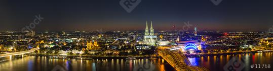 cologne skyline panorama at night  : Stock Photo or Stock Video Download rcfotostock photos, images and assets rcfotostock | RC Photo Stock.: