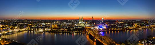 cologne skyline panorama at sunset  : Stock Photo or Stock Video Download rcfotostock photos, images and assets rcfotostock | RC Photo Stock.: