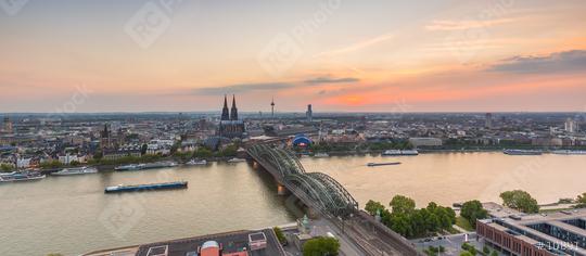 Cologne skyline view at sunset  : Stock Photo or Stock Video Download rcfotostock photos, images and assets rcfotostock | RC Photo Stock.: