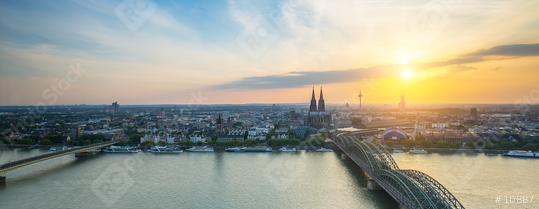 cologne sunset panorama  : Stock Photo or Stock Video Download rcfotostock photos, images and assets rcfotostock | RC Photo Stock.: