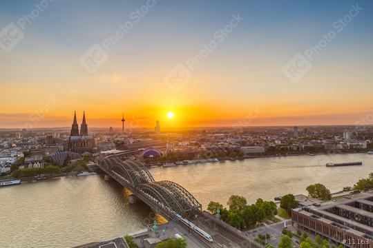 Cologne sunset Skyline  : Stock Photo or Stock Video Download rcfotostock photos, images and assets rcfotostock | RC Photo Stock.: