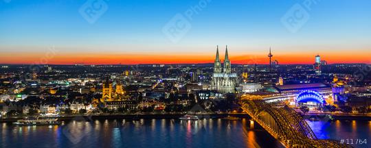 cologne sunset skyline  : Stock Photo or Stock Video Download rcfotostock photos, images and assets rcfotostock | RC Photo Stock.: