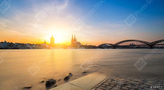 Cologne with Cathedral at sunset  : Stock Photo or Stock Video Download rcfotostock photos, images and assets rcfotostock | RC Photo Stock.: