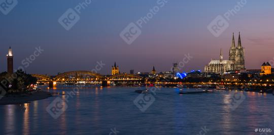 Cologne with Cologne Cathedral during sunset in Germany  : Stock Photo or Stock Video Download rcfotostock photos, images and assets rcfotostock | RC Photo Stock.: