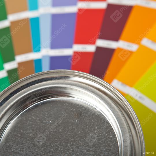 color palette guide and paint can  : Stock Photo or Stock Video Download rcfotostock photos, images and assets rcfotostock | RC Photo Stock.: