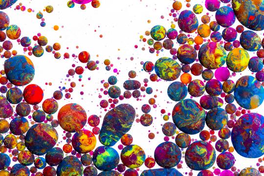 Colorful Abstract ink balls  : Stock Photo or Stock Video Download rcfotostock photos, images and assets rcfotostock | RC Photo Stock.: