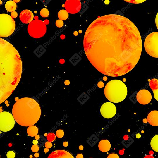 Colorful ink bullets in black  : Stock Photo or Stock Video Download rcfotostock photos, images and assets rcfotostock | RC Photo Stock.: